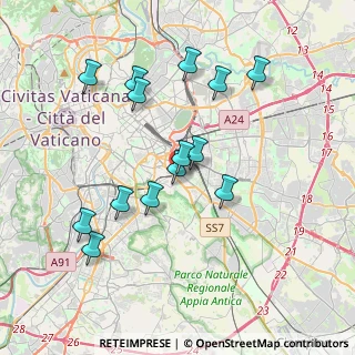 Mappa Via Niso, 00181 Roma RM, Italia (3.79714)