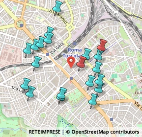 Mappa Via Orazio Coclite, 00181 Roma RM, Italia (0.5195)