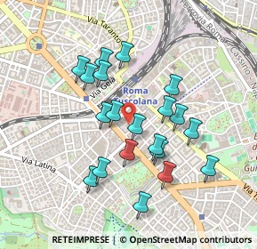 Mappa Via Niso, 00181 Roma RM, Italia (0.4355)