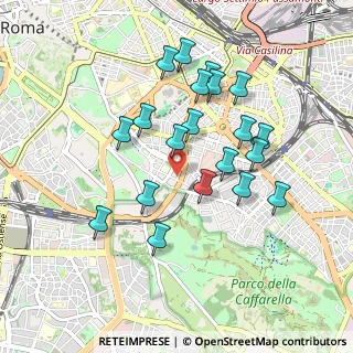 Mappa Via Vetulonia, 00183 Roma RM, Italia (0.9135)