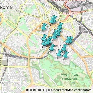 Mappa Via Vetulonia, 00183 Roma RM, Italia (0.6055)