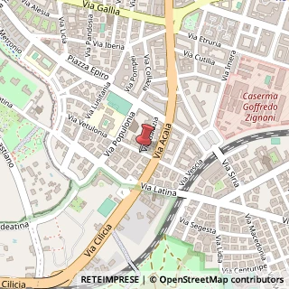 Mappa Via Vetulonia,  52, 00183 Roma, Roma (Lazio)
