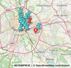 Mappa Via dei Fiori, 00172 Roma RM, Italia (7.14583)