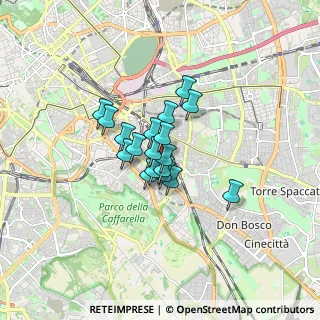 Mappa Via Deruta, 00181 Roma RM, Italia (1.04722)