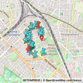 Mappa Via Deruta, 00181 Roma RM, Italia (0.3855)