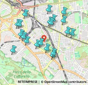 Mappa Via Deruta, 00181 Roma RM, Italia (1.0365)