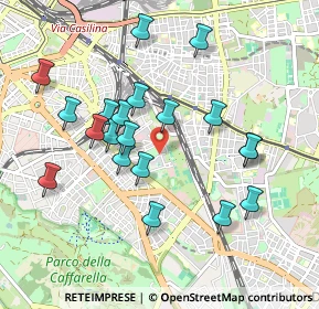 Mappa Via Deruta, 00181 Roma RM, Italia (0.9705)