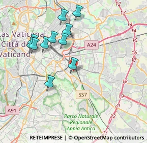 Mappa Via Deruta, 00181 Roma RM, Italia (4.11364)