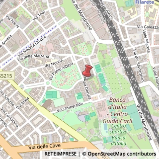 Mappa Via Deruta, 64, 00181 Roma, Roma (Lazio)