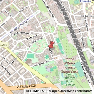 Mappa Via Deruta, 74, 00181 Roma, Roma (Lazio)