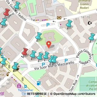 Mappa Via Suor Maria Mazzarello, 00181 Roma RM, Italia (0.1125)