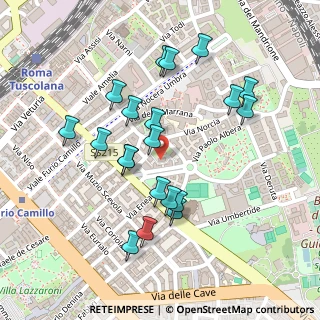 Mappa Via Mazzarello Maria Suora, 00181 Roma RM, Italia (0.2415)