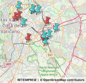 Mappa Via Mazzarello Maria Suora, 00181 Roma RM, Italia (4.09462)