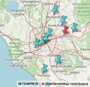Mappa Via Alfredo Baccarini, 00100 Roma RM, Italia (15.37455)