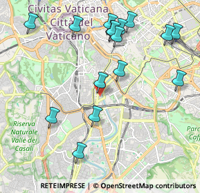 Mappa Trastevere, 00153 Roma RM, Italia (2.43375)