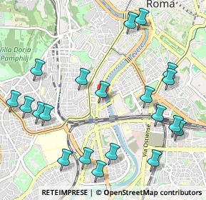 Mappa Trastevere, 00153 Roma RM, Italia (1.345)