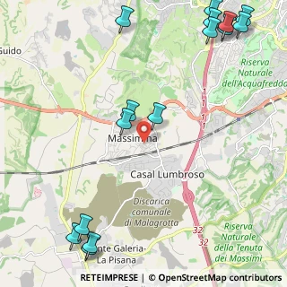 Mappa Via Odoardo Persiani, 00166 La Massimina-Casal Lumbroso RM, Italia (3.39533)