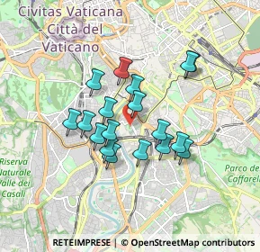 Mappa Via di Monte Testaccio, 00153 Roma RM, Italia (1.445)