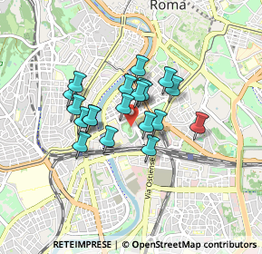 Mappa Via di Monte Testaccio, 00153 Roma RM, Italia (0.635)