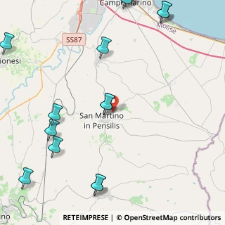 Mappa Contrada Laudadio snc, 86046 San Martino in Pensilis CB, Italia (6.56533)
