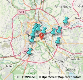 Mappa Piazza dell'Alberone, 00181 Roma RM, Italia (5.29091)