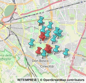 Mappa Via degli Anemoni, 00172 Roma RM, Italia (1.28313)