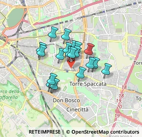Mappa Via degli Anemoni, 00172 Roma RM, Italia (1.247)