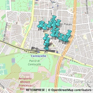 Mappa Via degli Anemoni, 00172 Roma RM, Italia (0.3345)