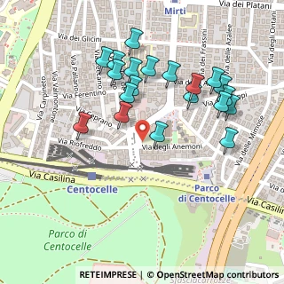 Mappa Via degli Anemoni, 00172 Roma RM, Italia (0.255)