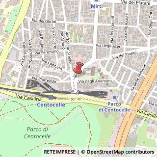 Mappa Piazza delle Camelie, 37, 00172 Roma, Roma (Lazio)