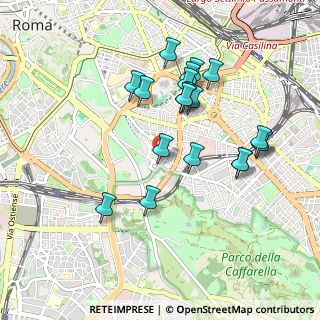 Mappa Via Populonia, 00183 Roma RM, Italia (0.9535)
