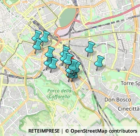 Mappa Via S. Domenico Savio, 00181 Roma RM, Italia (1.09294)