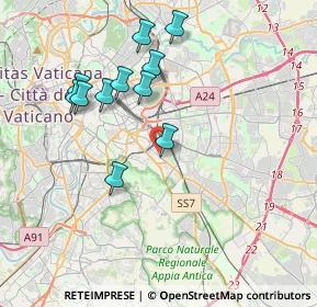 Mappa Via S. Domenico Savio, 00181 Roma RM, Italia (3.88091)