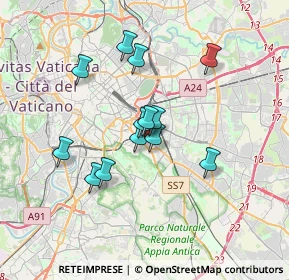 Mappa Via Pallante, 00181 Roma RM, Italia (2.95308)
