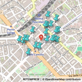 Mappa Via Pallante, 00181 Roma RM, Italia (0.2055)