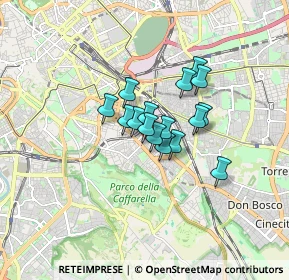 Mappa Via Pallante, 00181 Roma RM, Italia (1.06563)