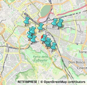 Mappa Via Pallante, 00181 Roma RM, Italia (1.27692)