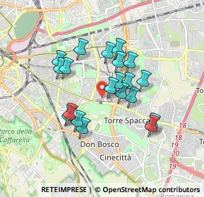 Mappa Via Acquafondata, 00172 Roma RM, Italia (1.5205)