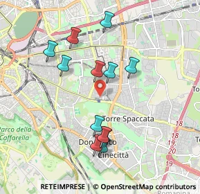 Mappa Via Riofreddo, 00172 Roma RM, Italia (1.90167)