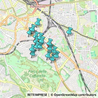 Mappa Via Coriolano, 00181 Roma RM, Italia (0.6965)
