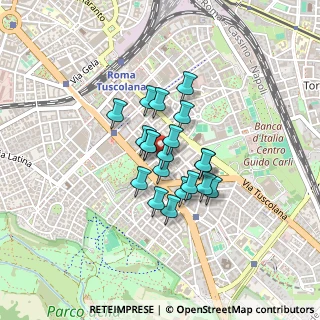 Mappa Via Turno, 00181 Roma RM, Italia (0.292)