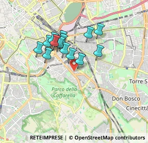 Mappa Via Turno, 00181 Roma RM, Italia (1.5)