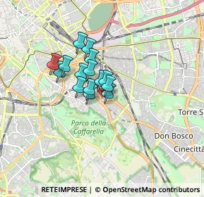 Mappa Via Turno, 00181 Roma RM, Italia (1.08667)