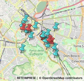 Mappa Via Turno, 00181 Roma RM, Italia (1.35105)