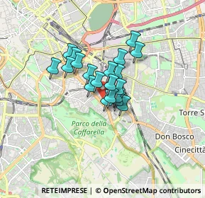 Mappa Via Turno, 00181 Roma RM, Italia (1.081)