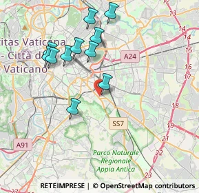 Mappa Via Turno, 00181 Roma RM, Italia (4.01727)
