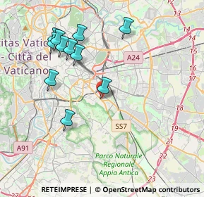 Mappa Via Turno, 00181 Roma RM, Italia (4.29455)