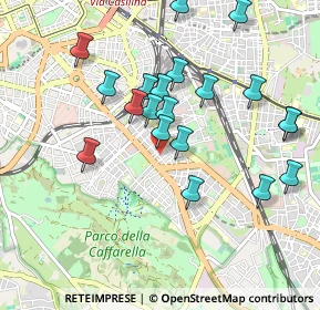 Mappa Via Turno, 00181 Roma RM, Italia (0.994)