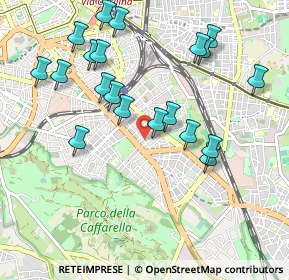 Mappa Via Turno, 00181 Roma RM, Italia (1.0955)