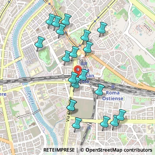 Mappa Via della Stazione Ostiense, 00154 Roma RM, Italia (0.5615)